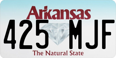 AR license plate 425MJF