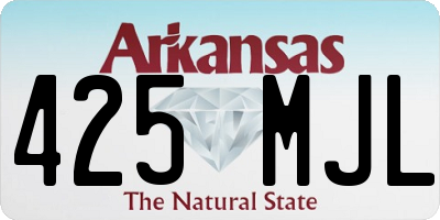 AR license plate 425MJL
