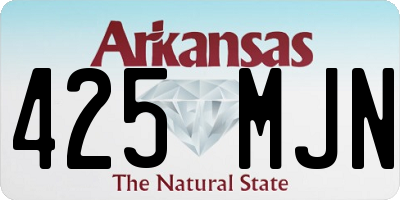 AR license plate 425MJN