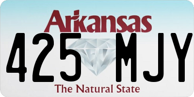 AR license plate 425MJY