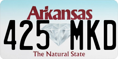 AR license plate 425MKD