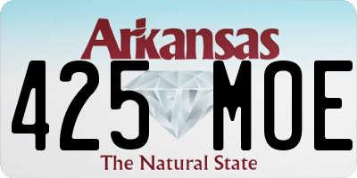 AR license plate 425MOE