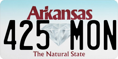 AR license plate 425MON