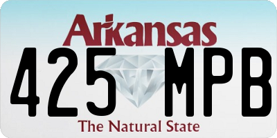 AR license plate 425MPB