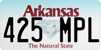 AR license plate 425MPL