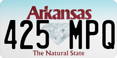 AR license plate 425MPQ