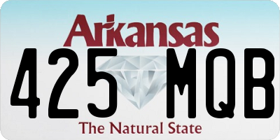 AR license plate 425MQB