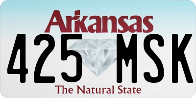 AR license plate 425MSK