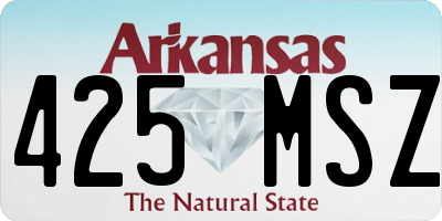 AR license plate 425MSZ