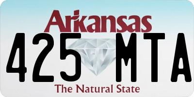 AR license plate 425MTA