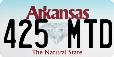 AR license plate 425MTD