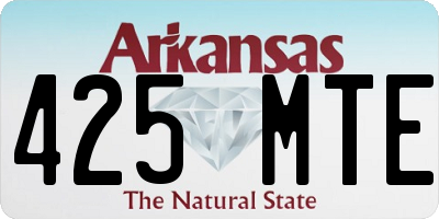 AR license plate 425MTE