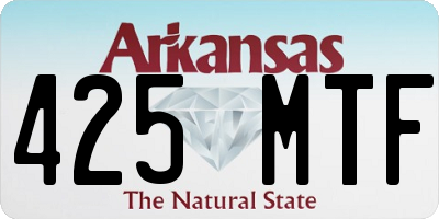 AR license plate 425MTF
