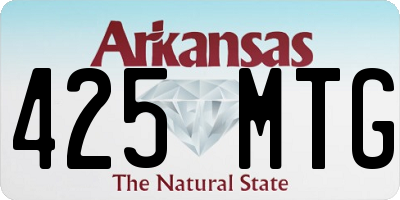 AR license plate 425MTG