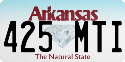 AR license plate 425MTI