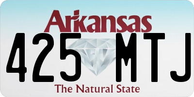 AR license plate 425MTJ