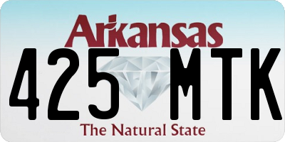 AR license plate 425MTK