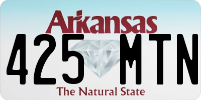 AR license plate 425MTN