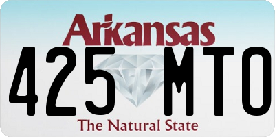 AR license plate 425MTO