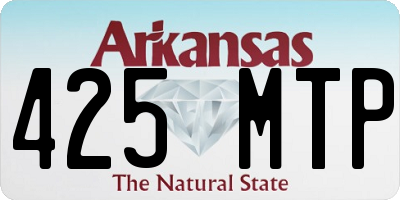 AR license plate 425MTP