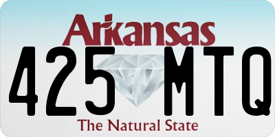 AR license plate 425MTQ