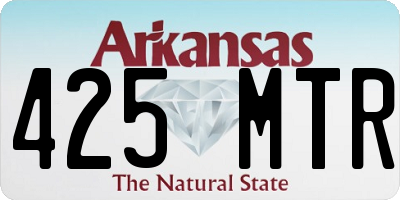 AR license plate 425MTR