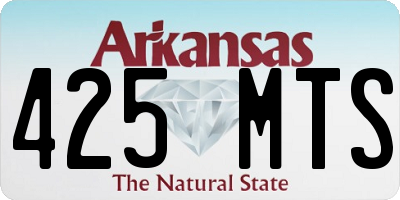 AR license plate 425MTS