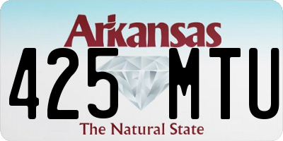AR license plate 425MTU