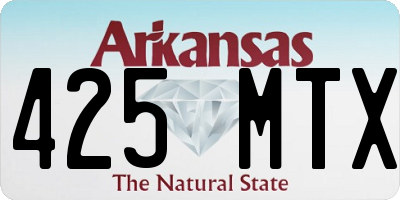 AR license plate 425MTX