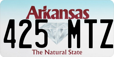 AR license plate 425MTZ
