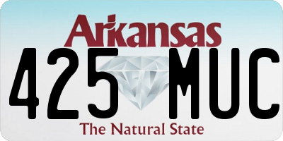 AR license plate 425MUC