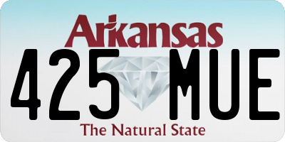AR license plate 425MUE