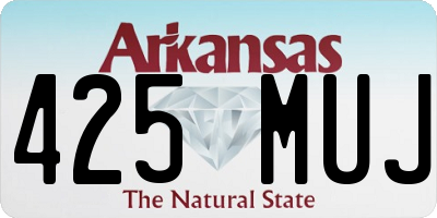 AR license plate 425MUJ