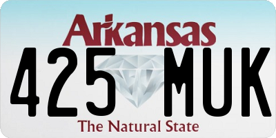 AR license plate 425MUK