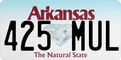 AR license plate 425MUL