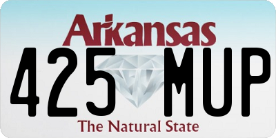AR license plate 425MUP