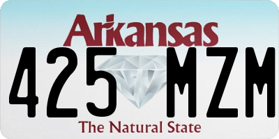 AR license plate 425MZM
