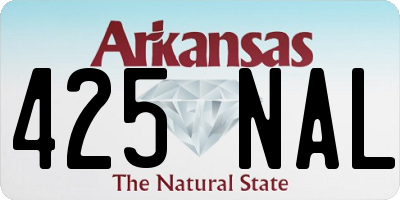 AR license plate 425NAL