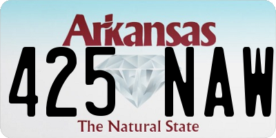 AR license plate 425NAW