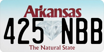 AR license plate 425NBB