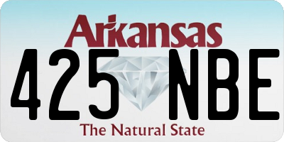 AR license plate 425NBE