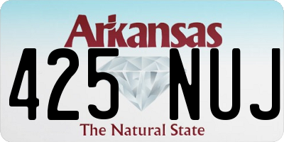 AR license plate 425NUJ