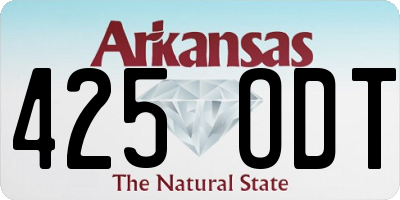 AR license plate 425ODT