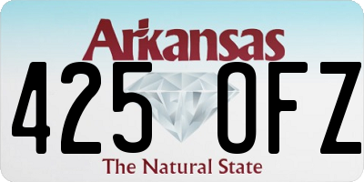 AR license plate 425OFZ