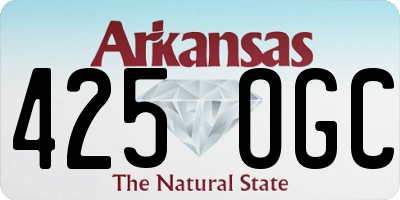 AR license plate 425OGC