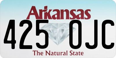 AR license plate 425OJC