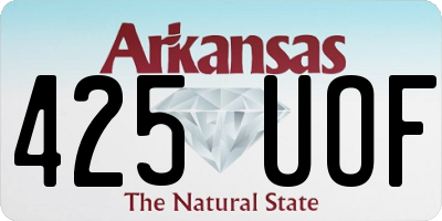 AR license plate 425UOF