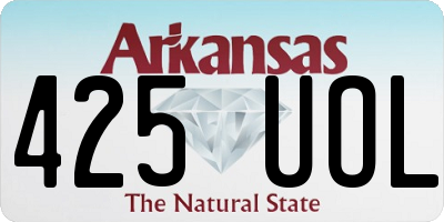 AR license plate 425UOL