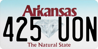 AR license plate 425UON
