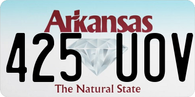 AR license plate 425UOV